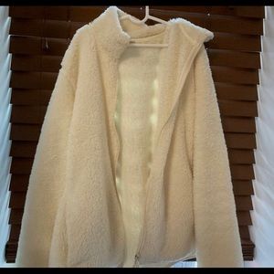 uniqlo yarn fleece full-zip jacket